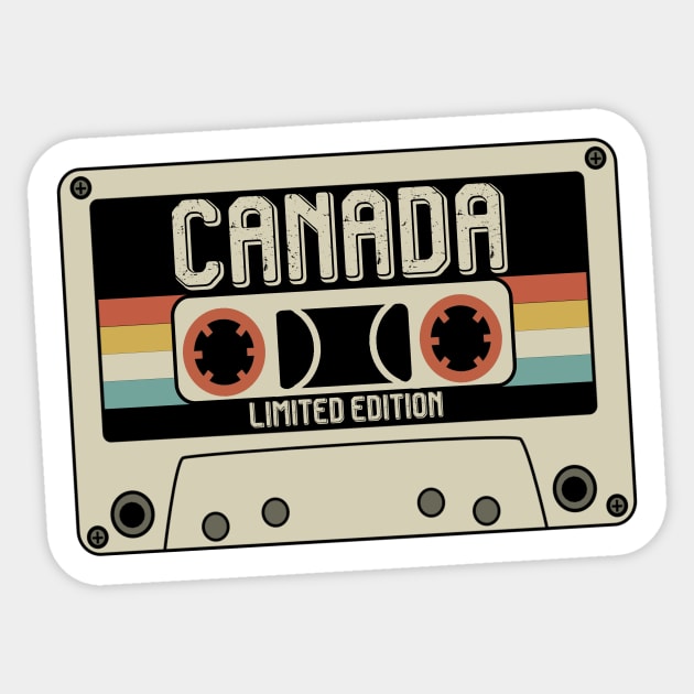 Canada - Limited Edition - Vintage Style Sticker by Debbie Art